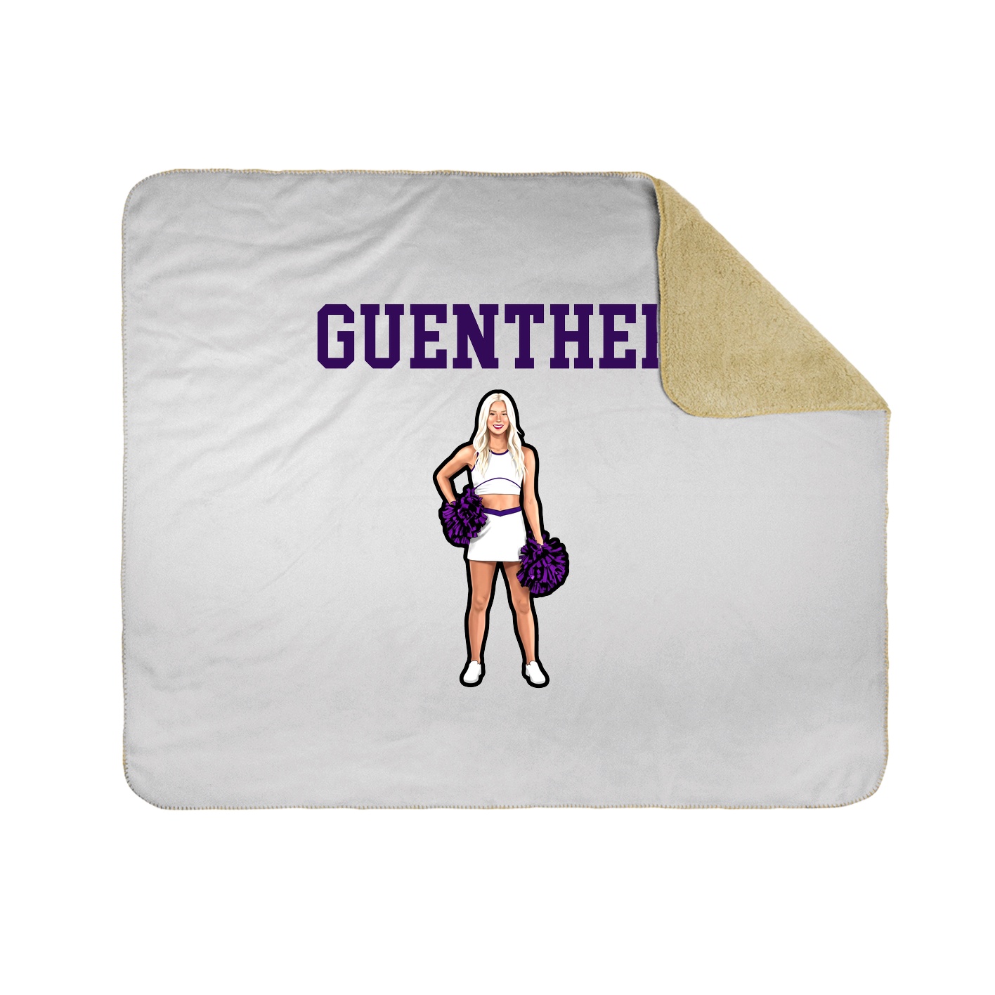 Throw Blanket — Shirsey in White