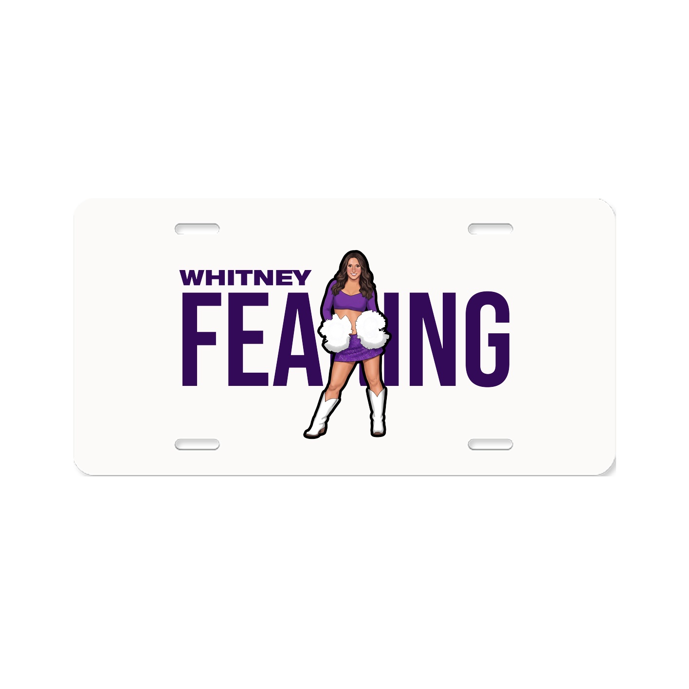 License Plate — Player Name in Classic