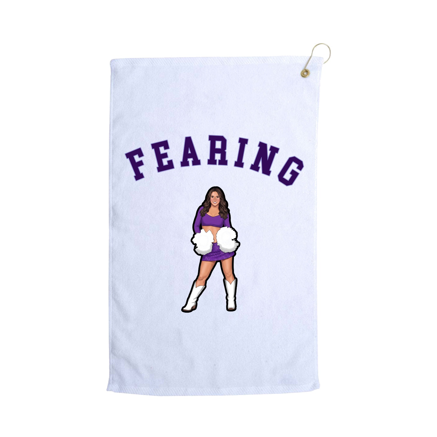 Golf Towel — Shirsey Arch in White