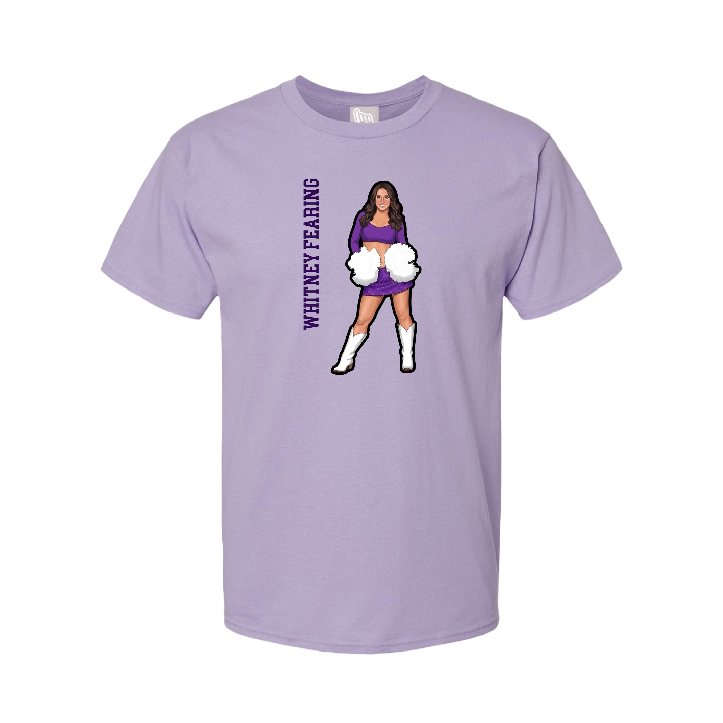 Tee — Name Vertical in Purple