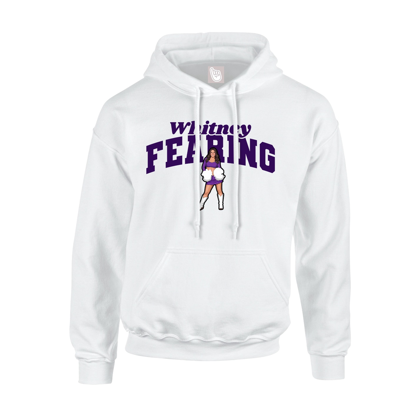Hoodie — Signature Arch in White