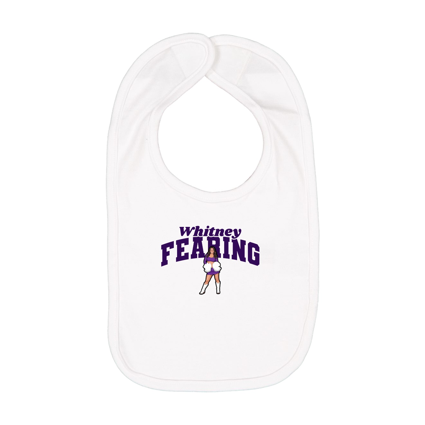 Infant Bib — Signature Arch in White
