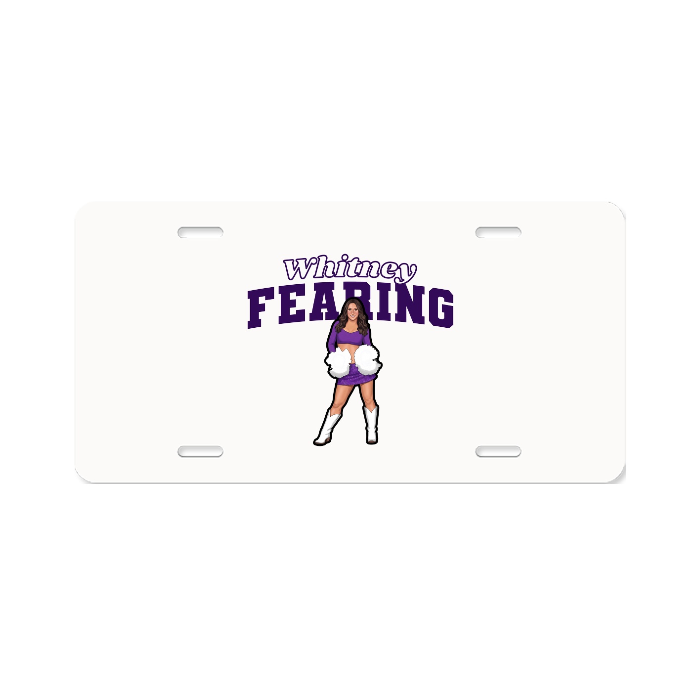 License Plate — Name Arch in Classic