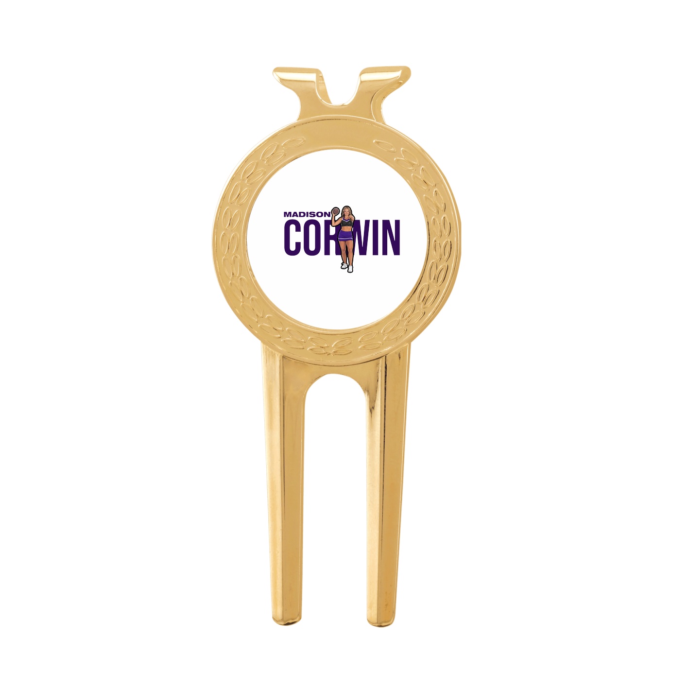 Divot Tool with Ball Marker — Player Name in Classic
