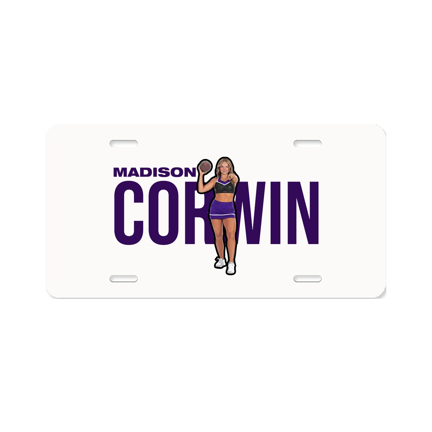 License Plate — Player Name in Classic