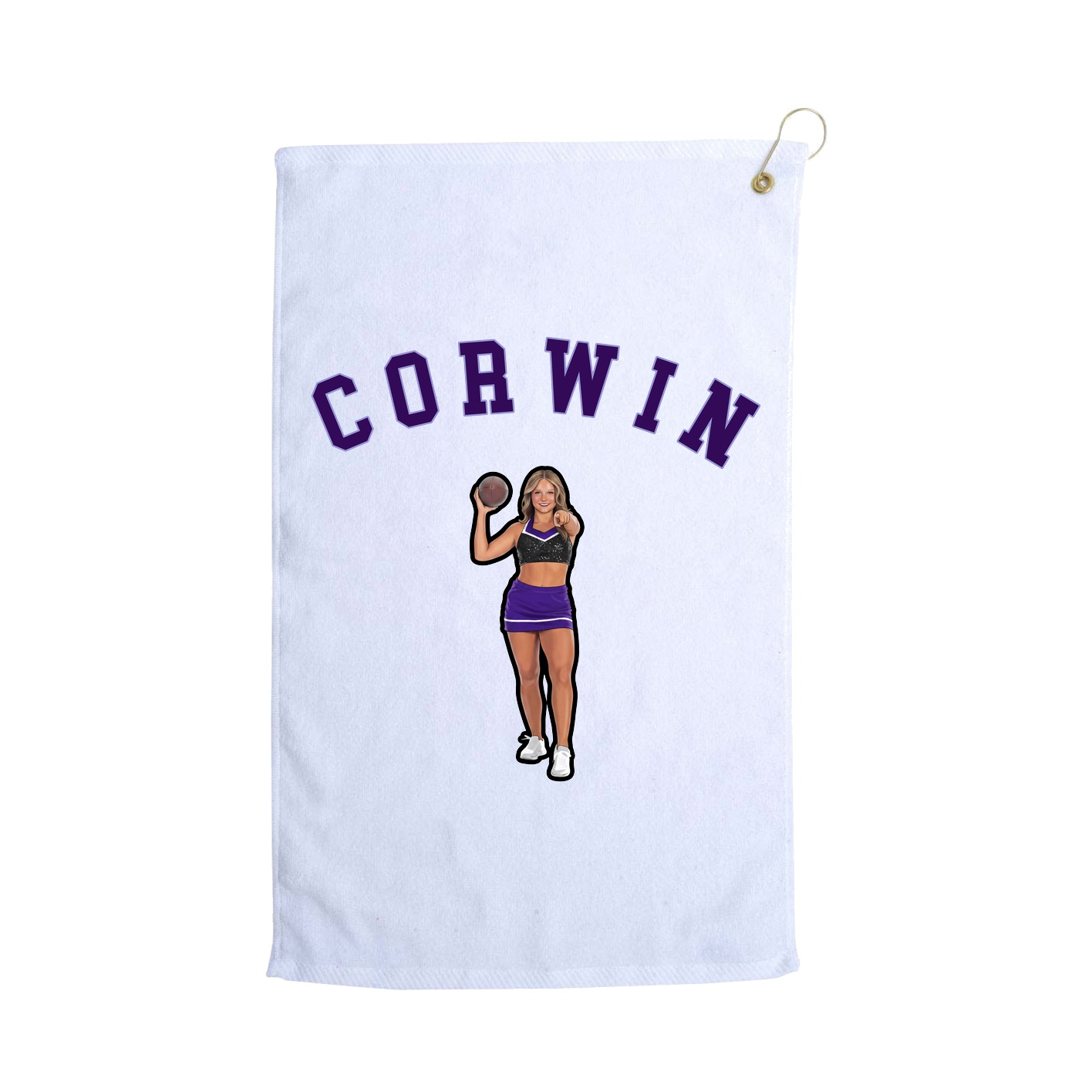 Golf Towel — Shirsey Arch in White