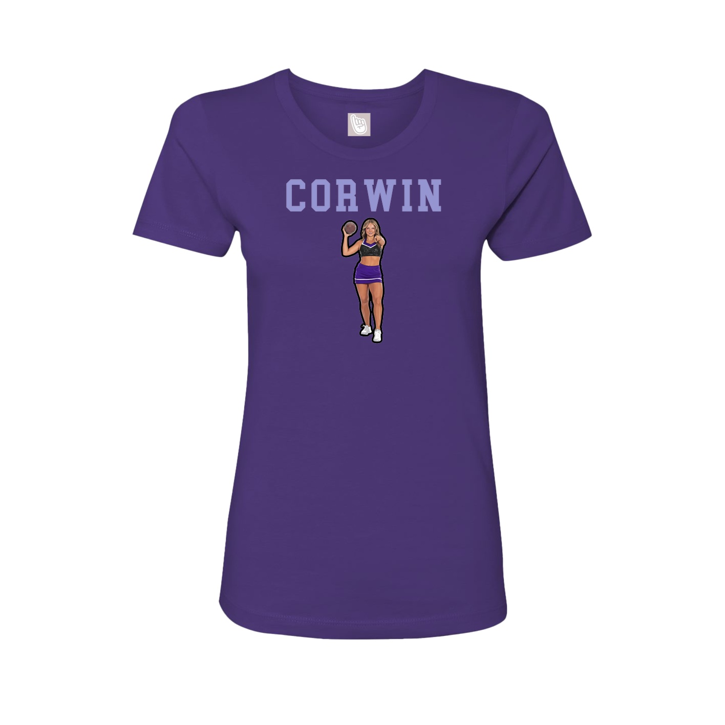 Fitted Women's Tee — Shirsey in Purple