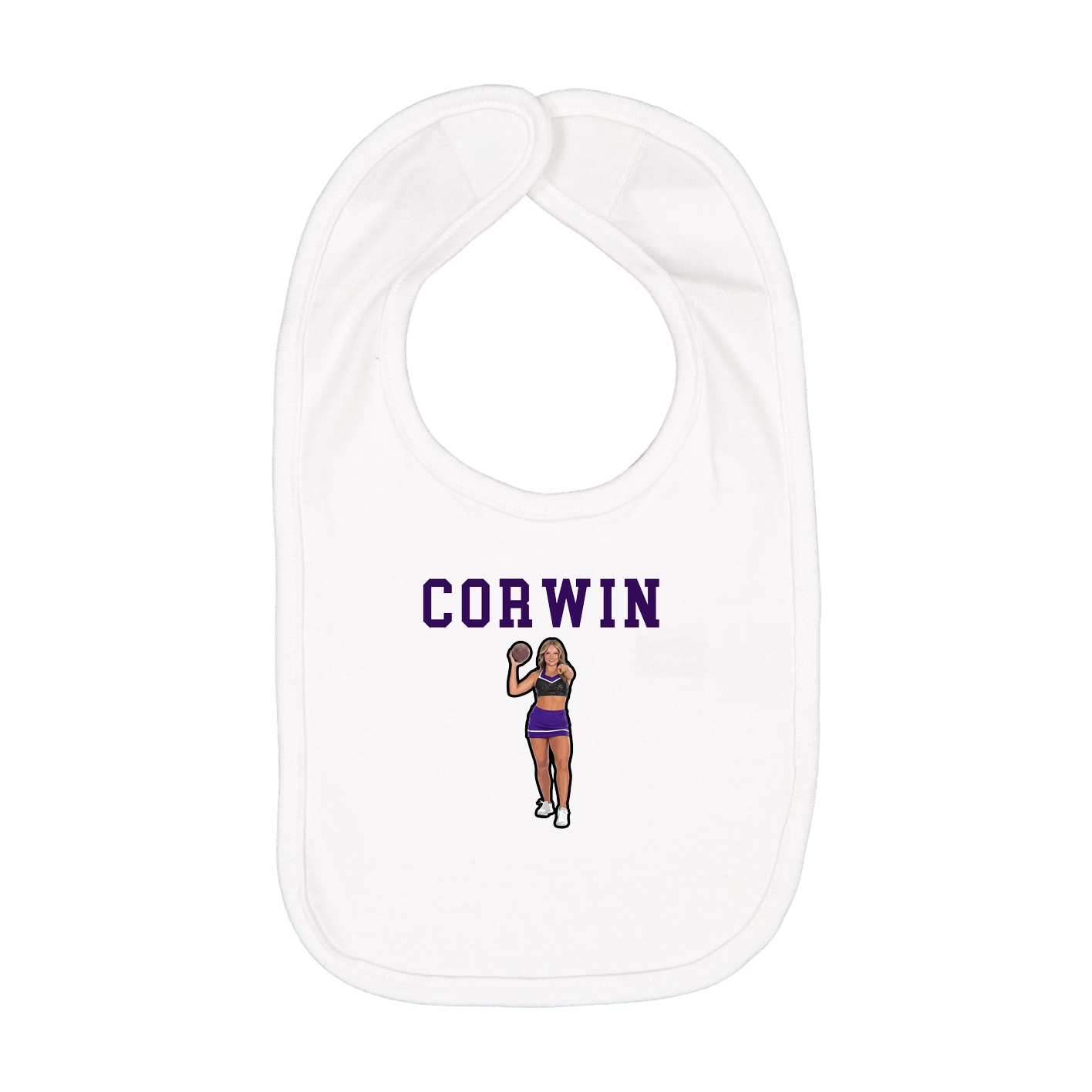 Infant Bib — Shirsey in White