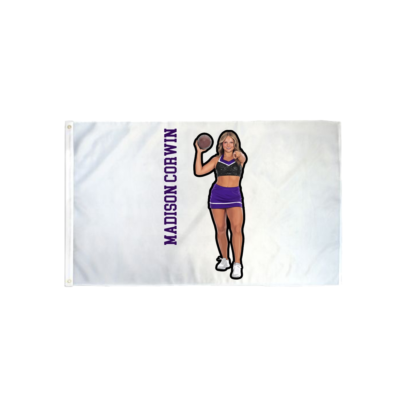3x5 Flag — Name Vertical in Classic