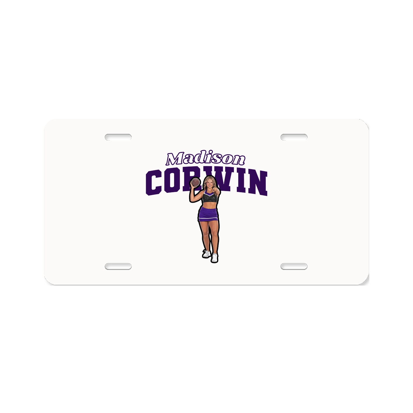 License Plate — Name Arch in Classic