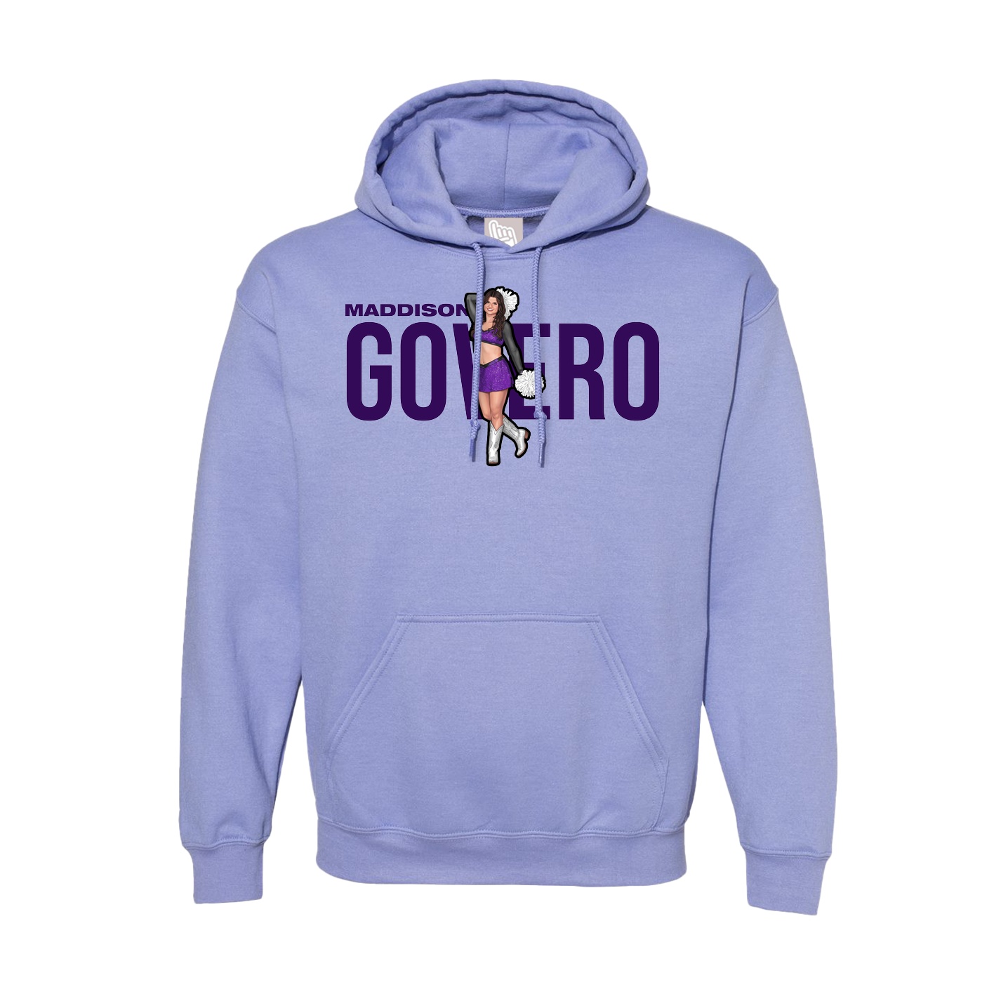 Hoodie — Player Name in Purple