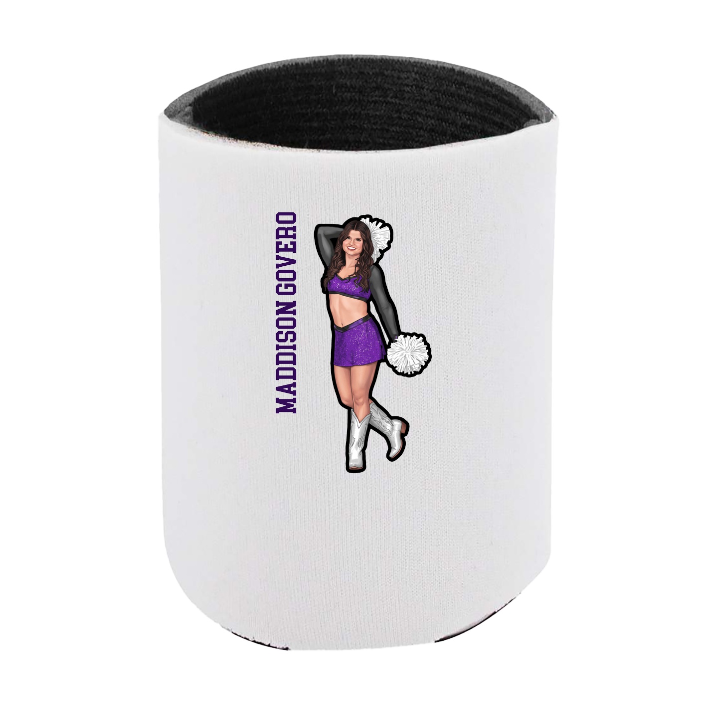Can Holder — Name Vertical in White