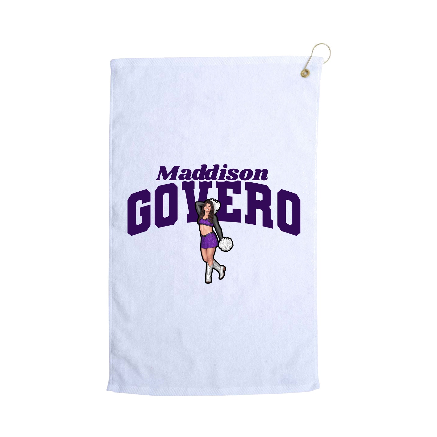 Golf Towel — Signature Arch in White