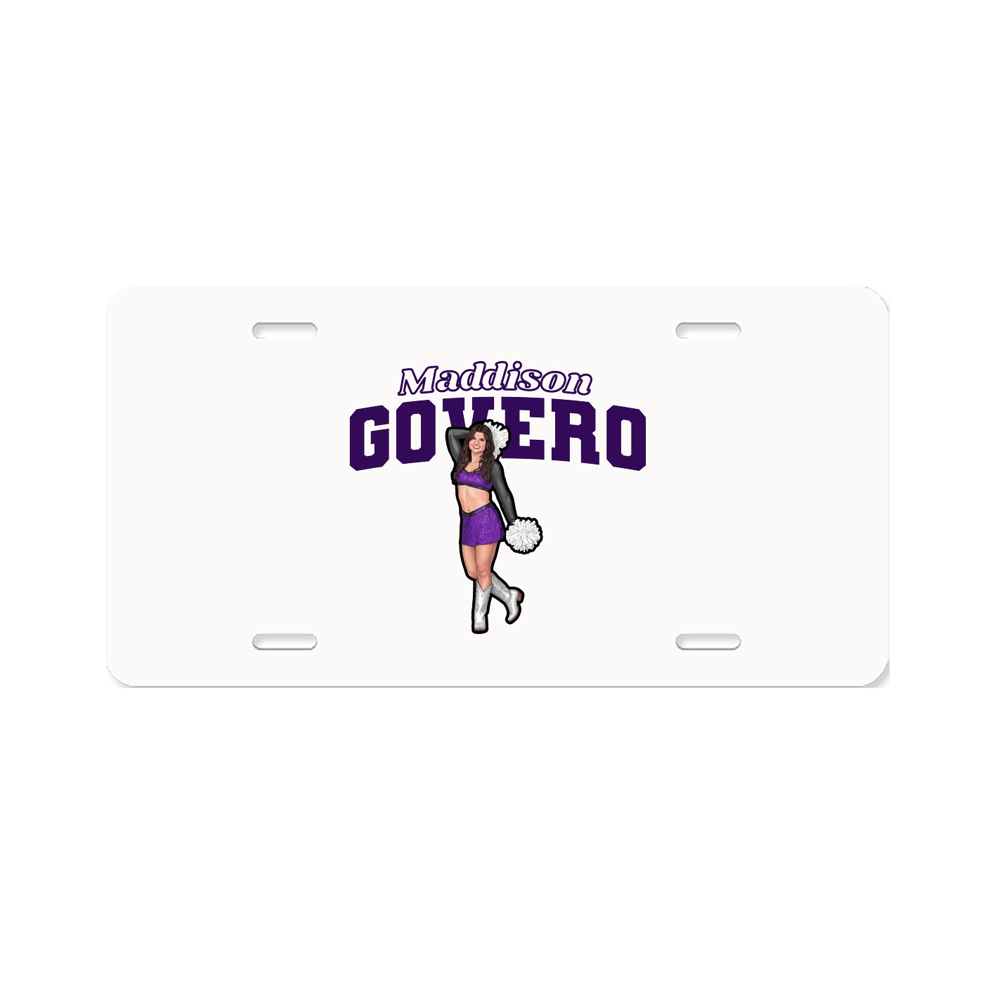 License Plate — Name Arch in Classic
