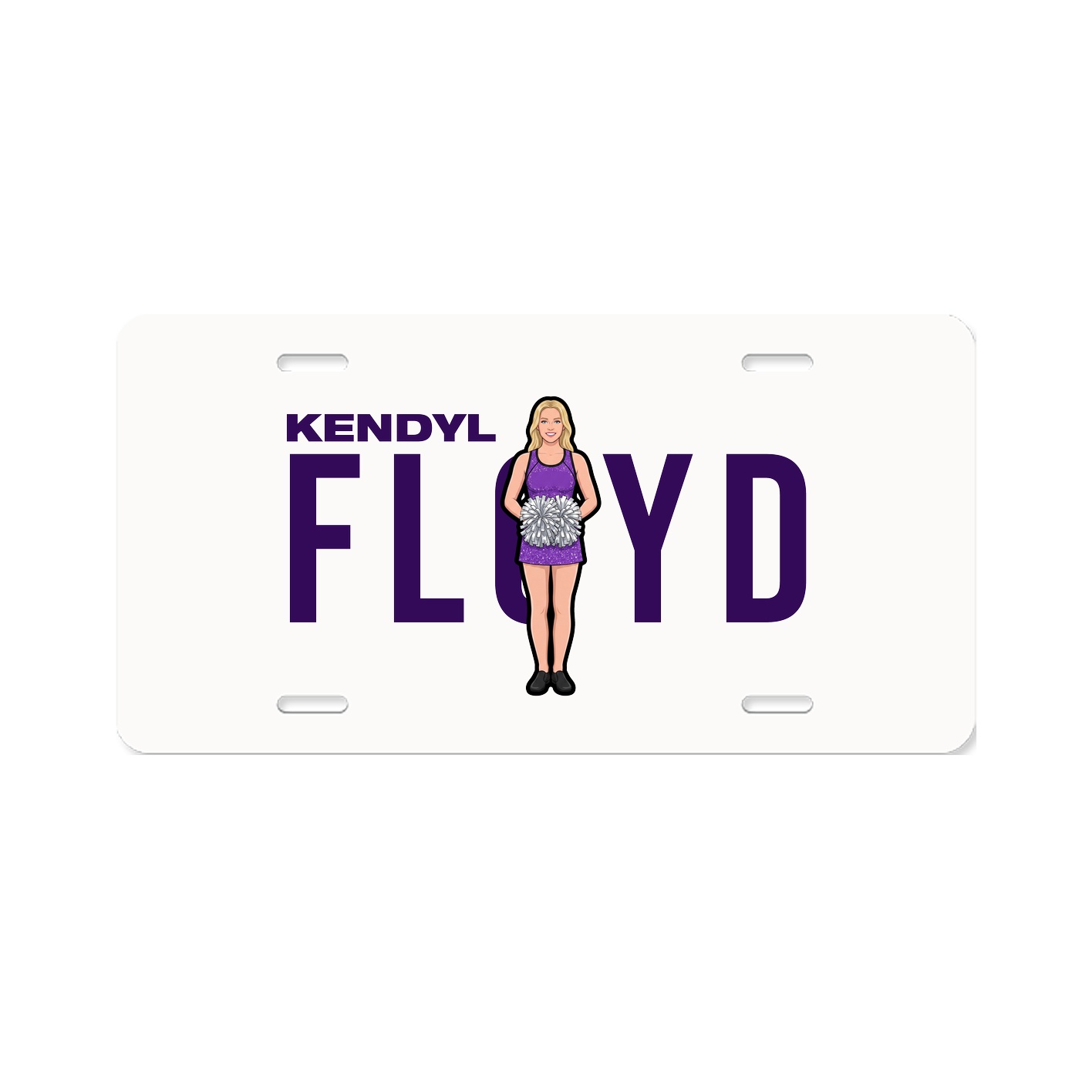 License Plate — Player Name in Classic