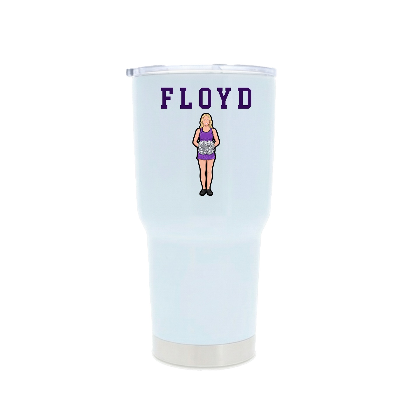 30oz Stainless Steel Tumbler — Shirsey in White