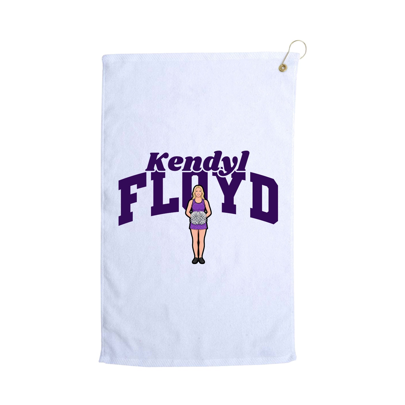 Golf Towel — Signature Arch in White