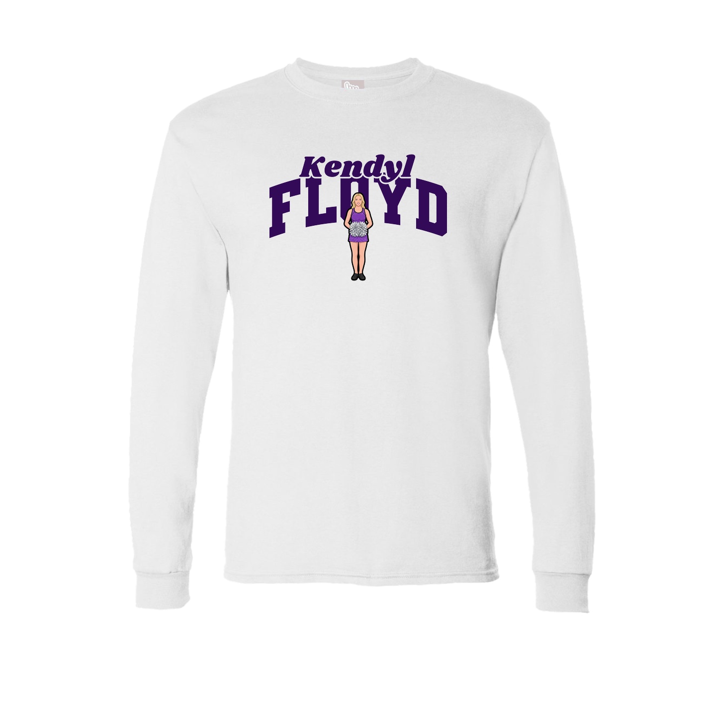 Long Sleeve Tee — Signature Arch in White