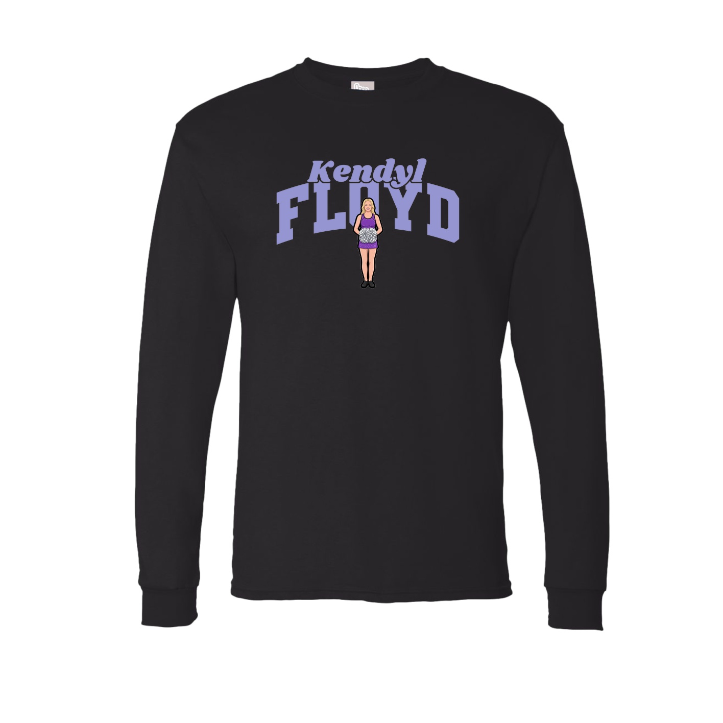 Long Sleeve Tee — Signature Arch in Black