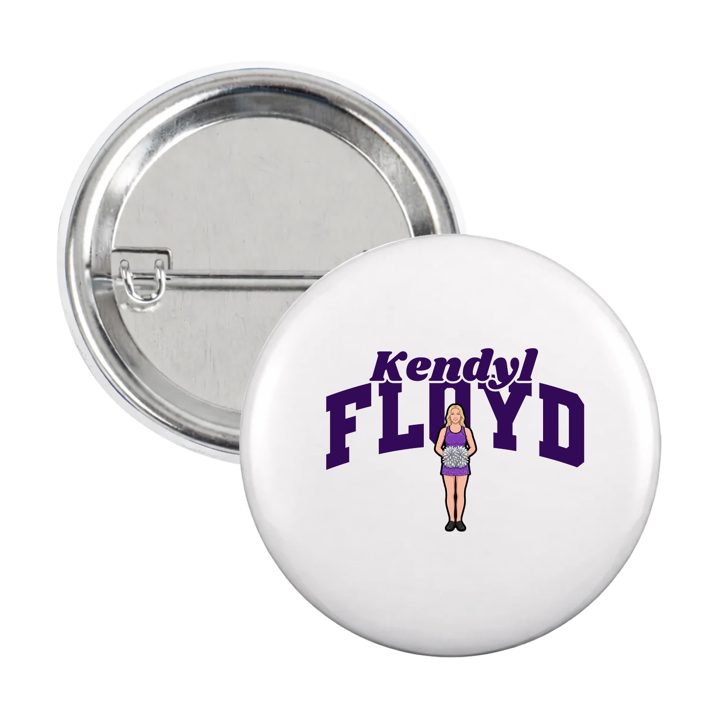 Game Day Button — Signature Arch in White