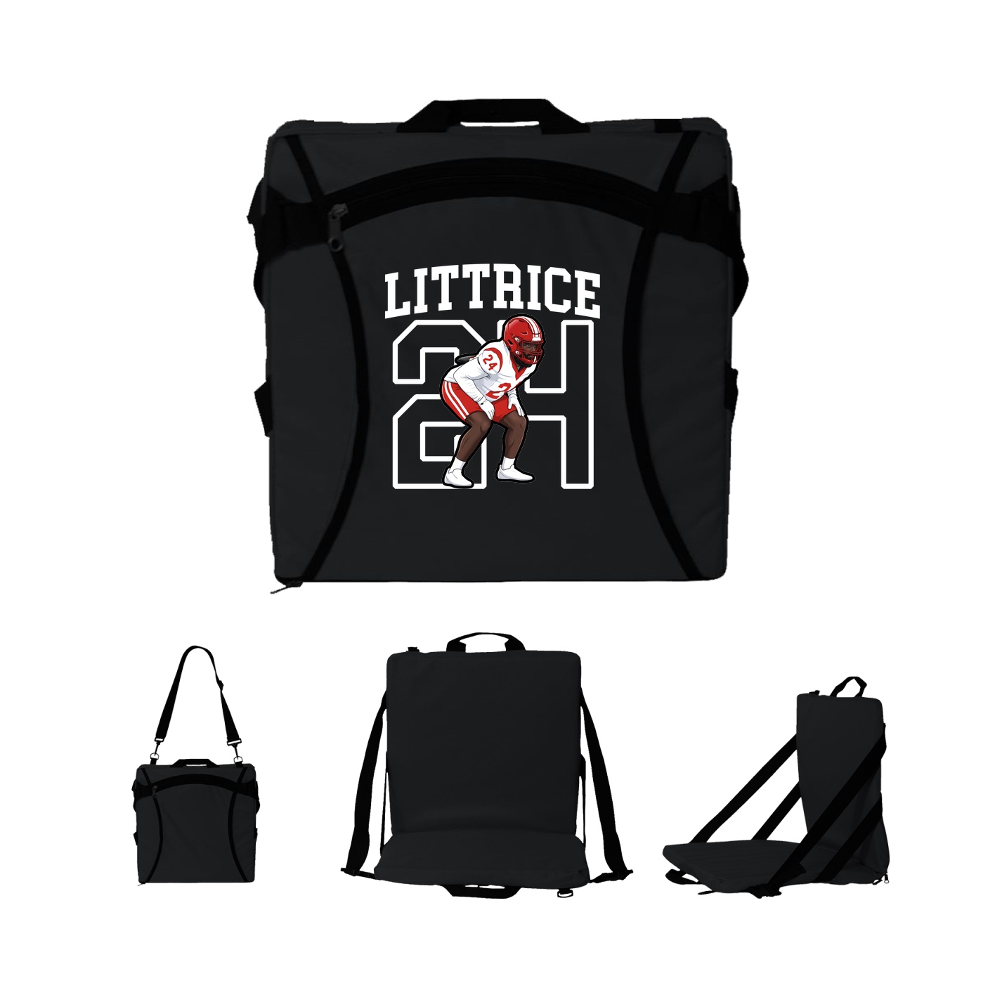 Folding Stadium Seat — Shirsey in Black