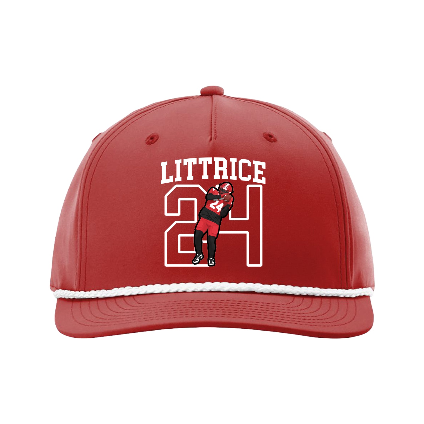 Five-Panel Classic Rope Cap — Shirsey in Red