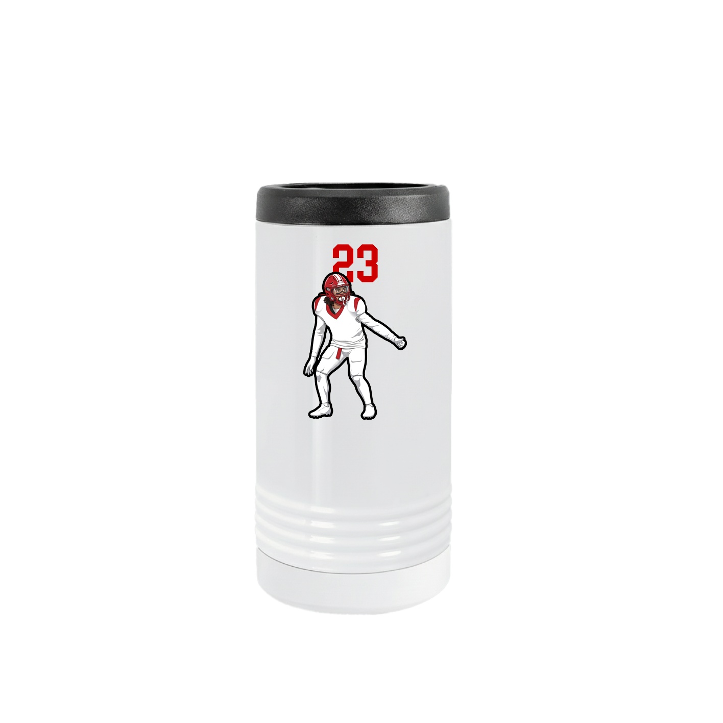 Slim Beverage Holder — Number Top in White
