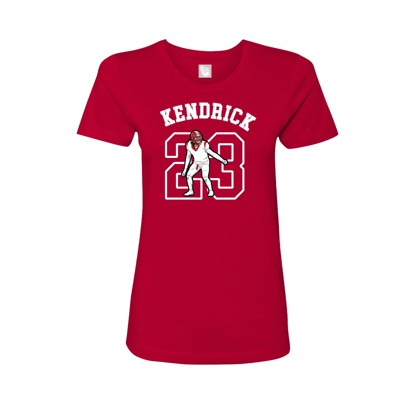 Fitted Women's Tee — Shirsey Arch in Red