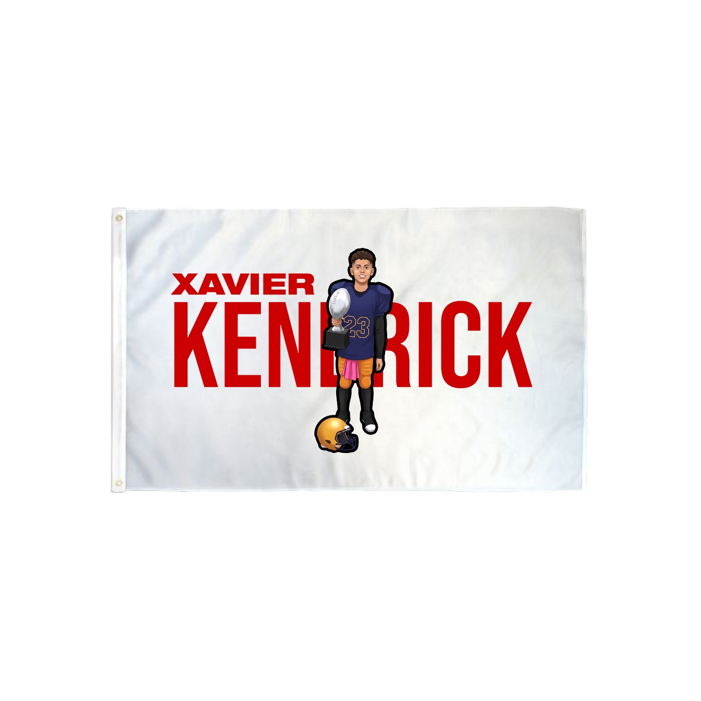 3x5 Flag — Player Name in Classic