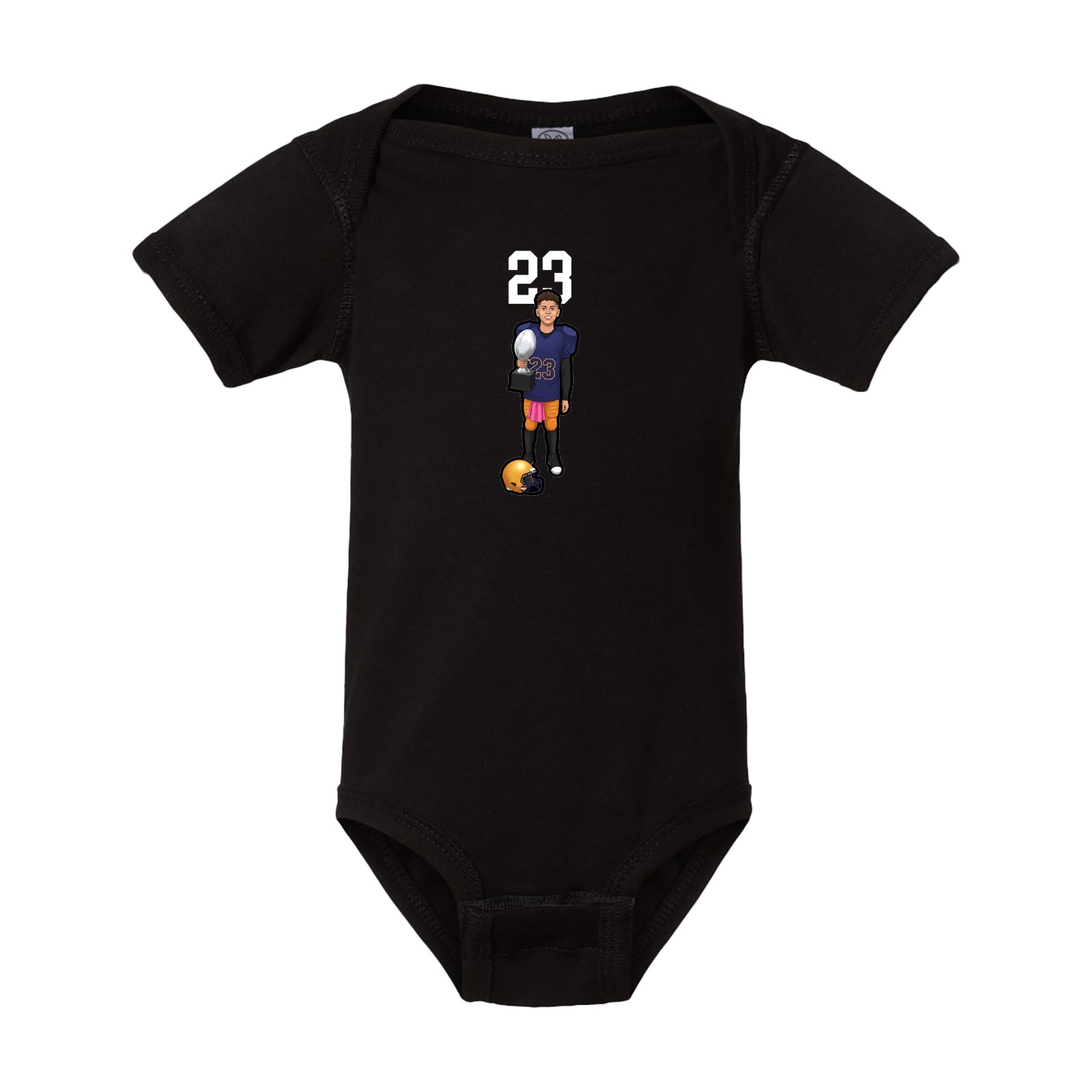 Baby Onesie — Number Top in Black