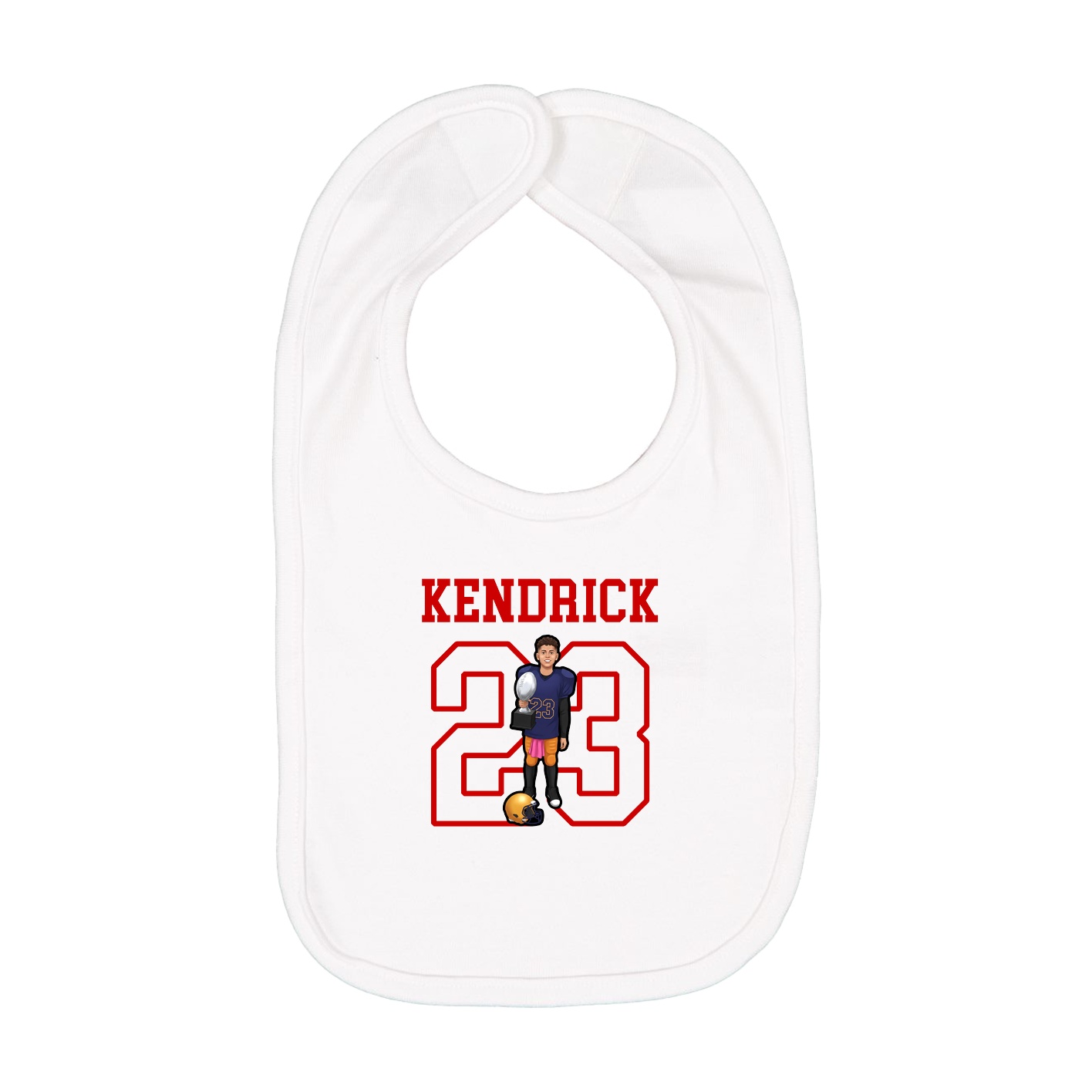 Infant Bib — Shirsey in White