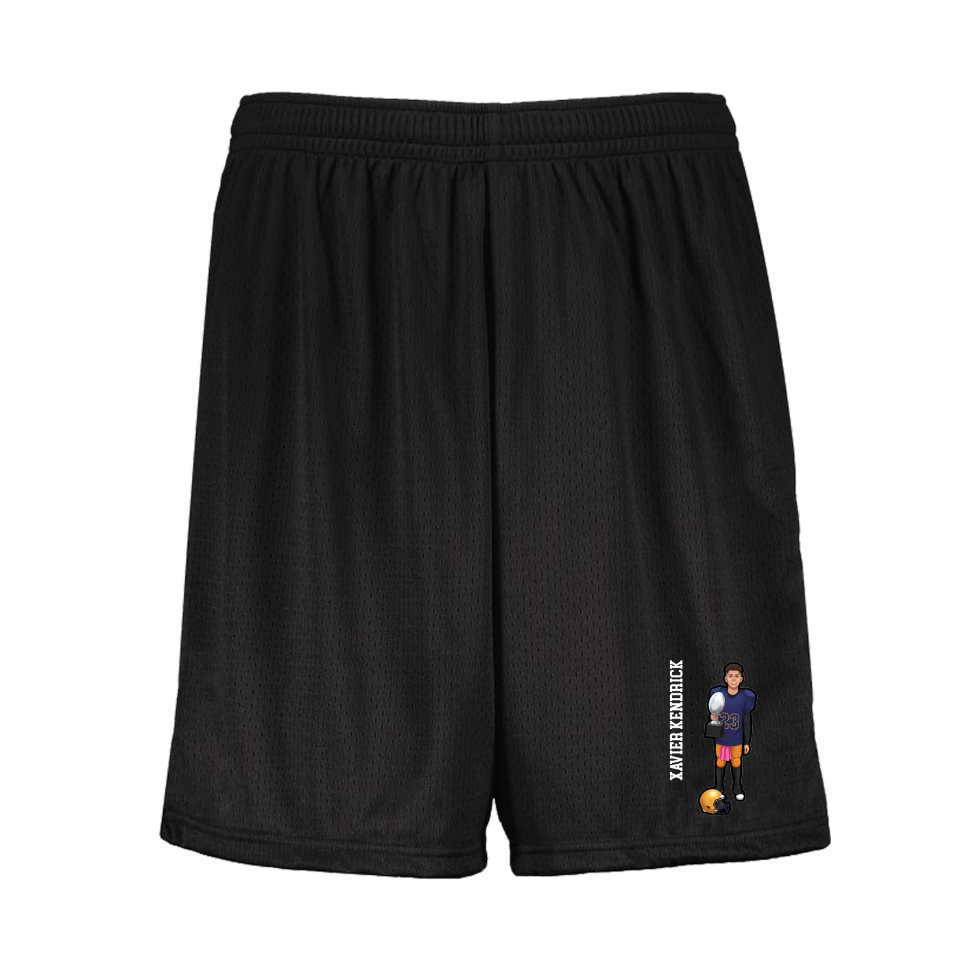 Shorts — Name Vertical in Black