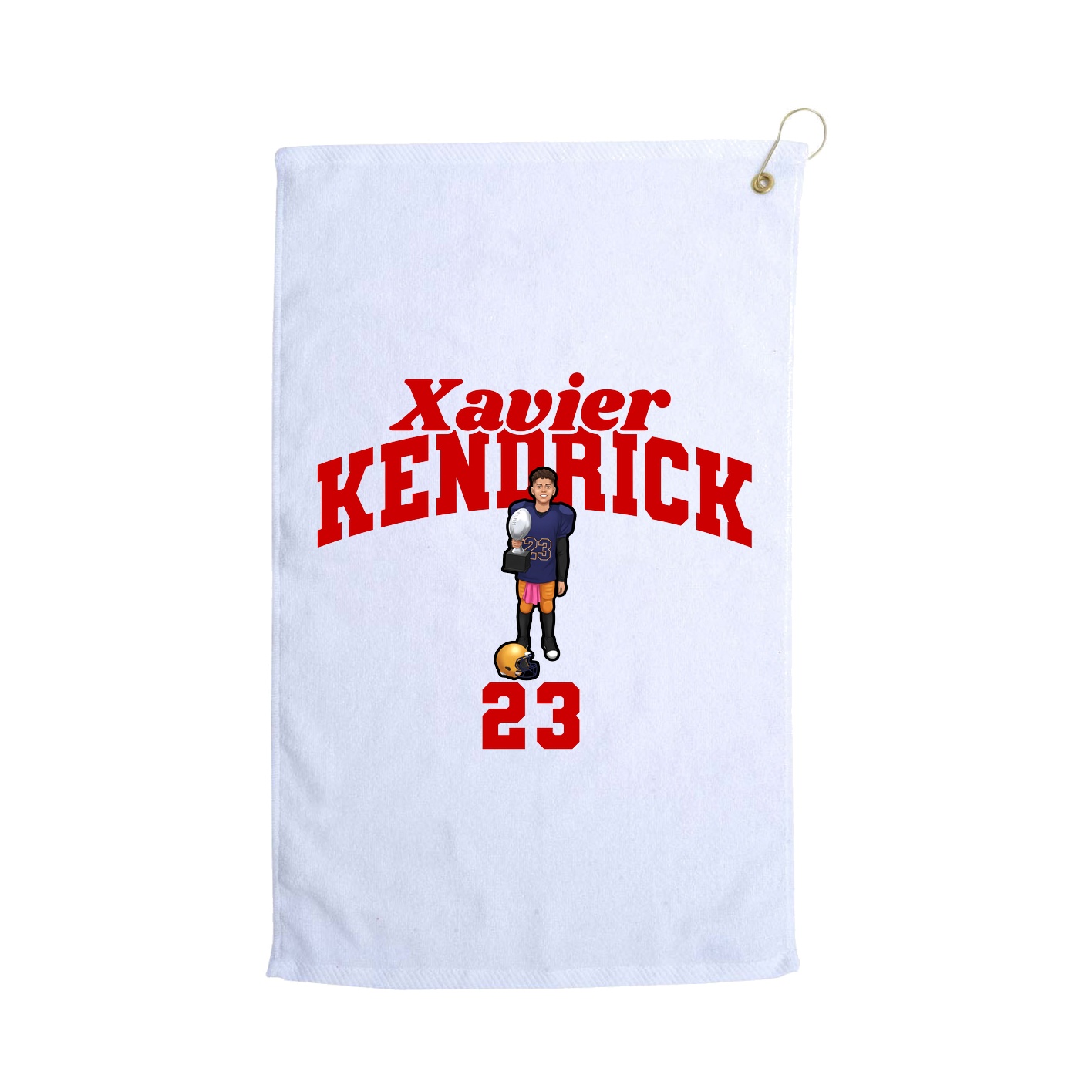 Golf Towel — Signature Arch in White