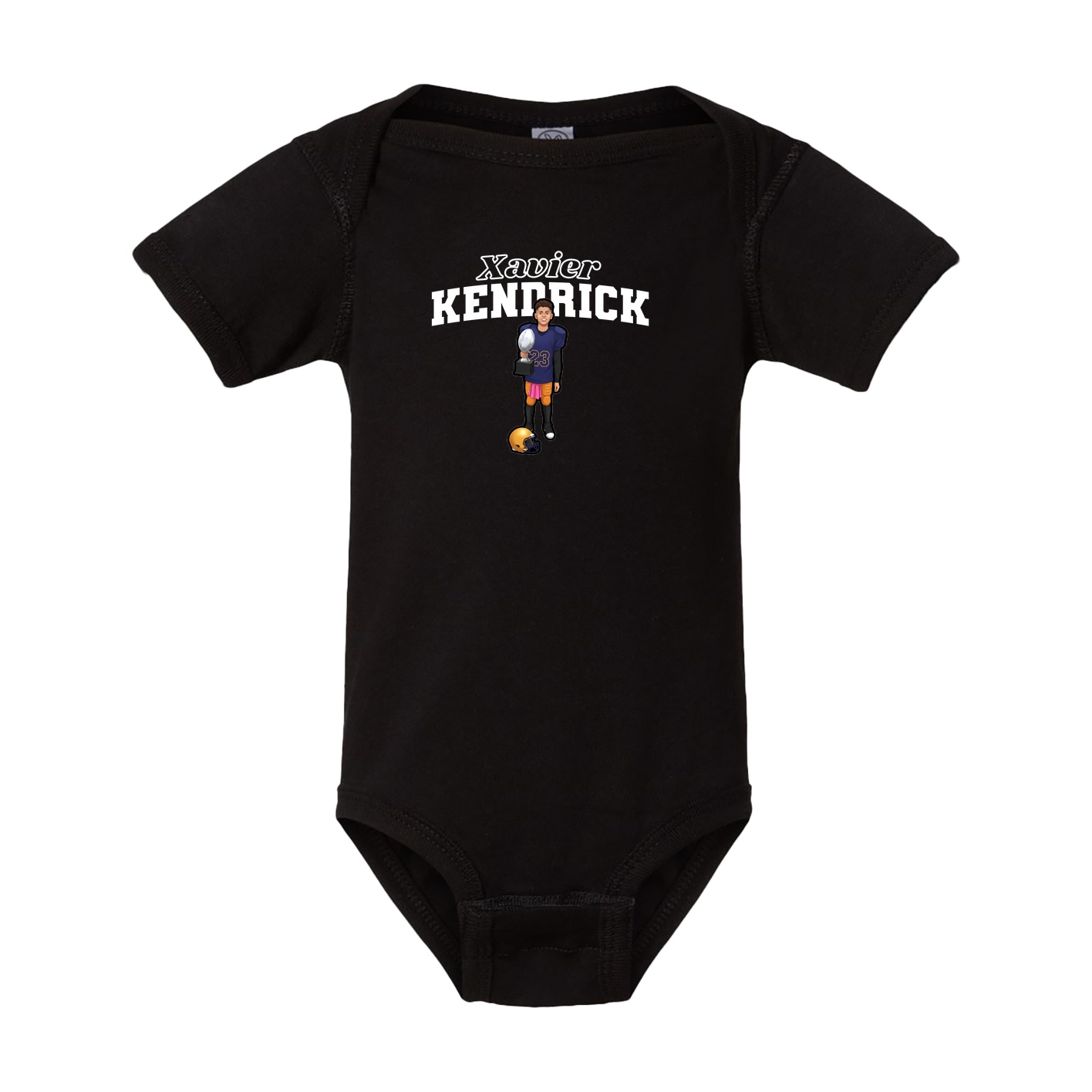 Baby Onesie — Name Arch in Black