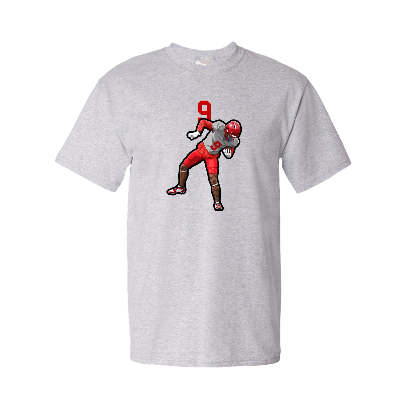 Youth Tee — Number Top in Grey