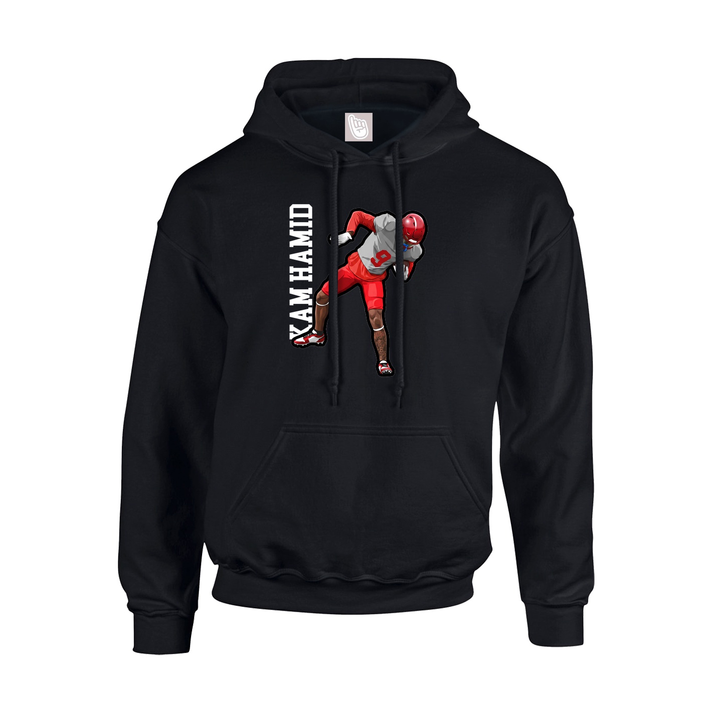 Youth Hoodie — Name Vertical in Black