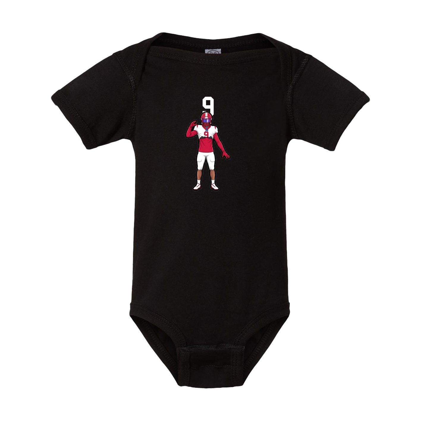 Baby Onesie — Number Top in Black