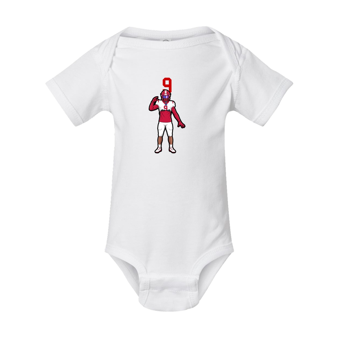 Baby Onesie — Number Top in White