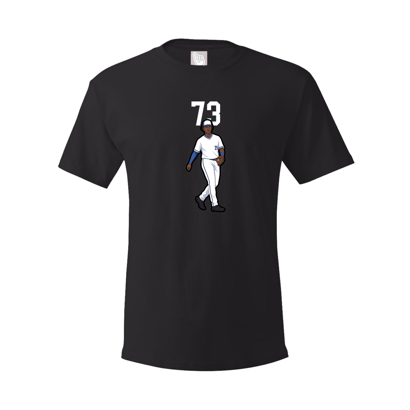 Youth Tee — Number Top in Black