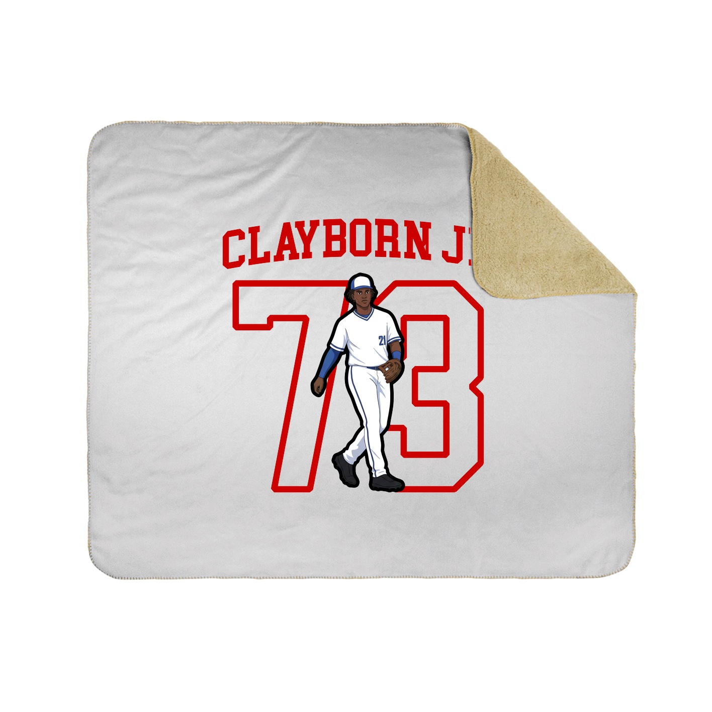 Throw Blanket — Shirsey in White