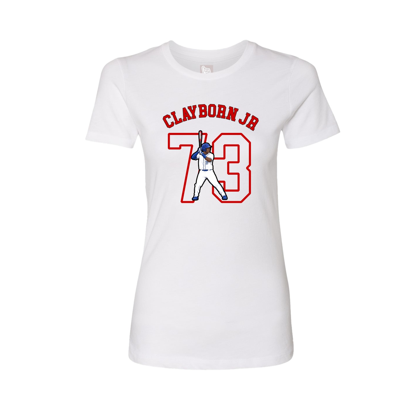 Fitted Women's Tee — Shirsey Arch in White