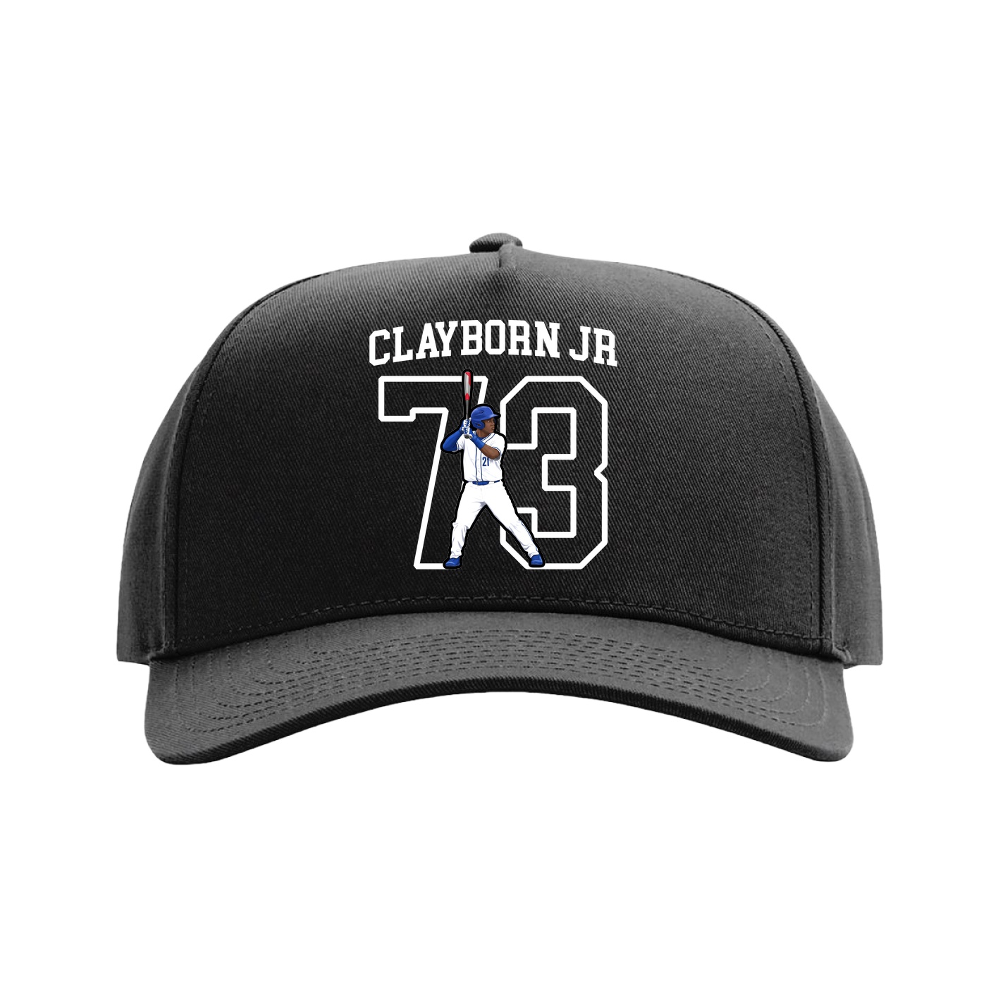 Full Fabric Five-Panel Champ Cap — Shirsey in Black