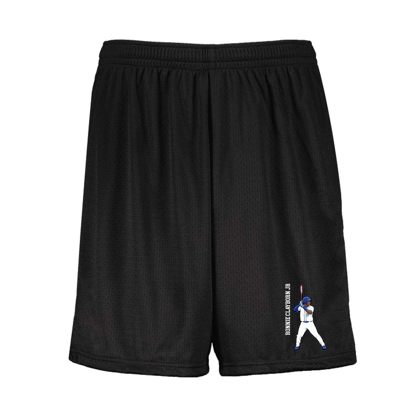 Shorts — Name Vertical in Black