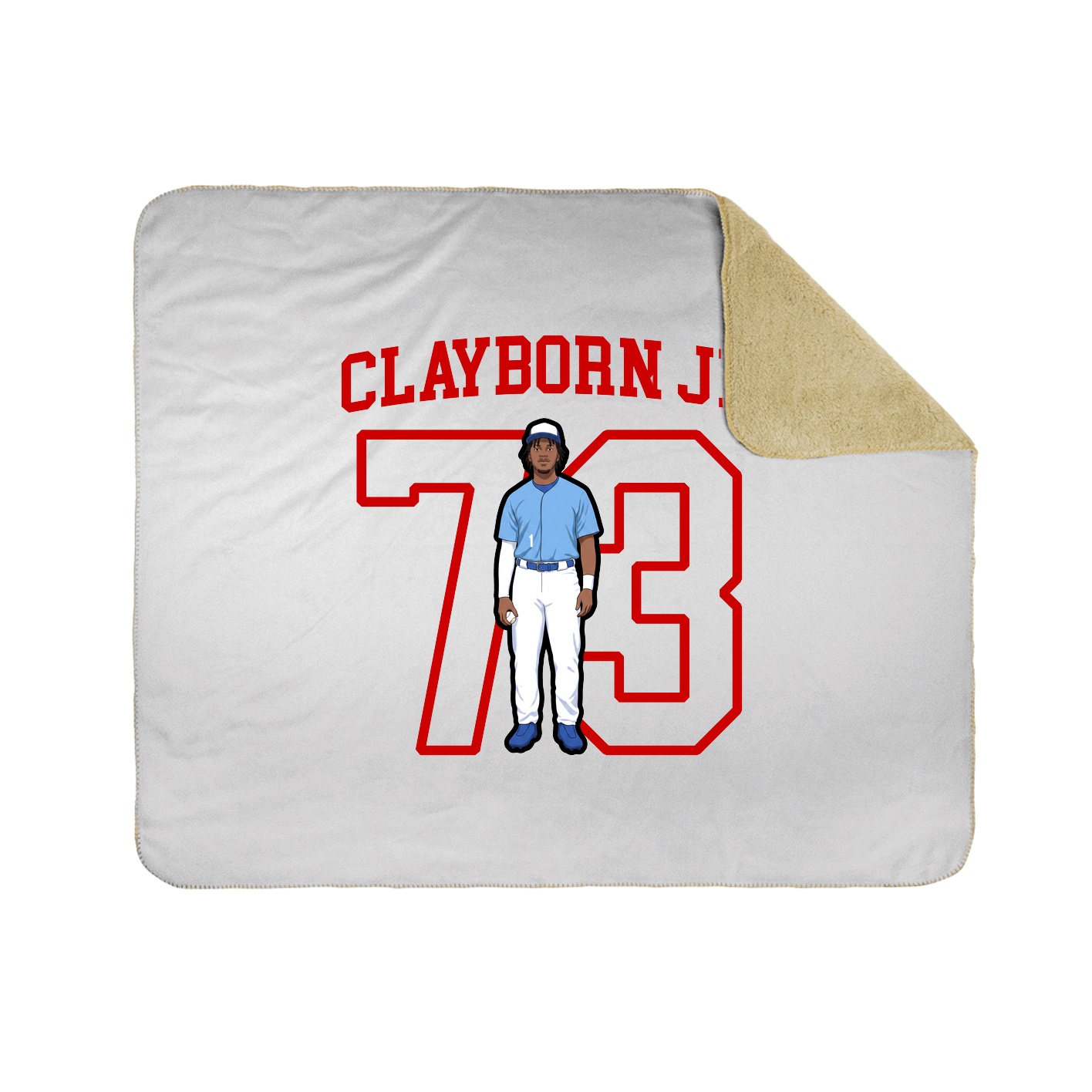 Throw Blanket — Shirsey in White