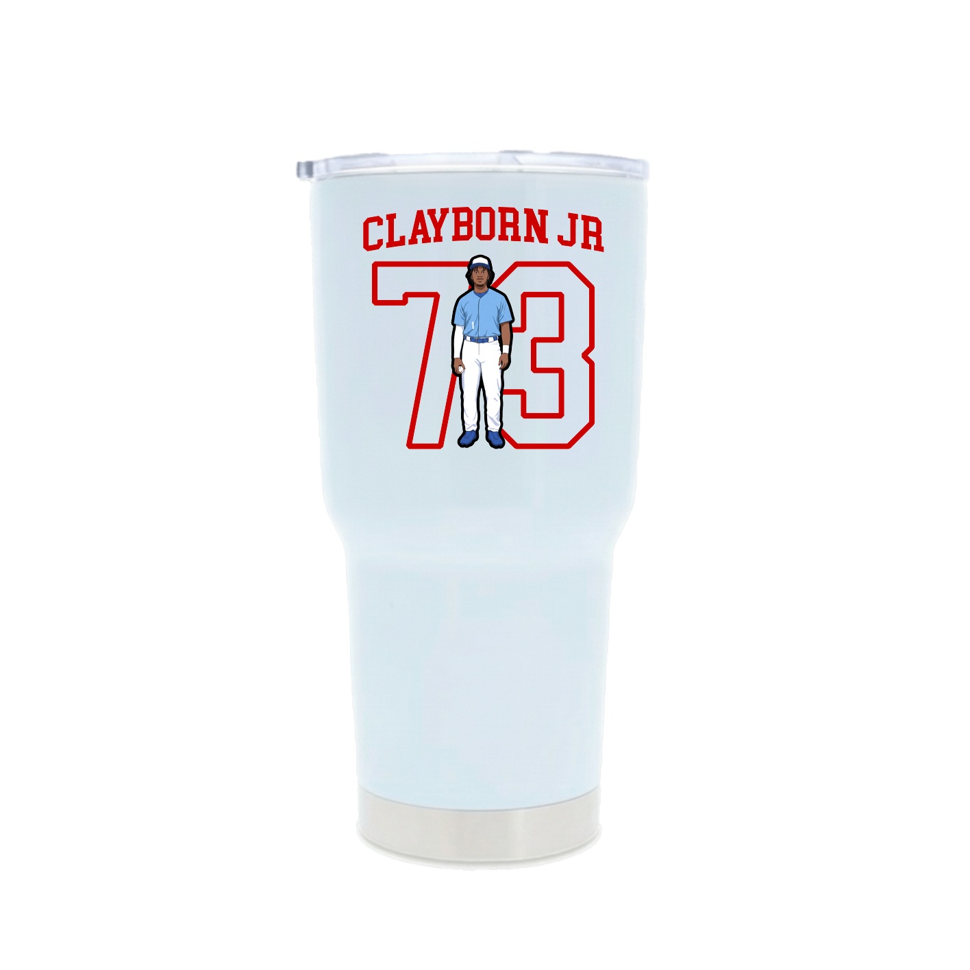 30oz Stainless Steel Tumbler — Shirsey in White