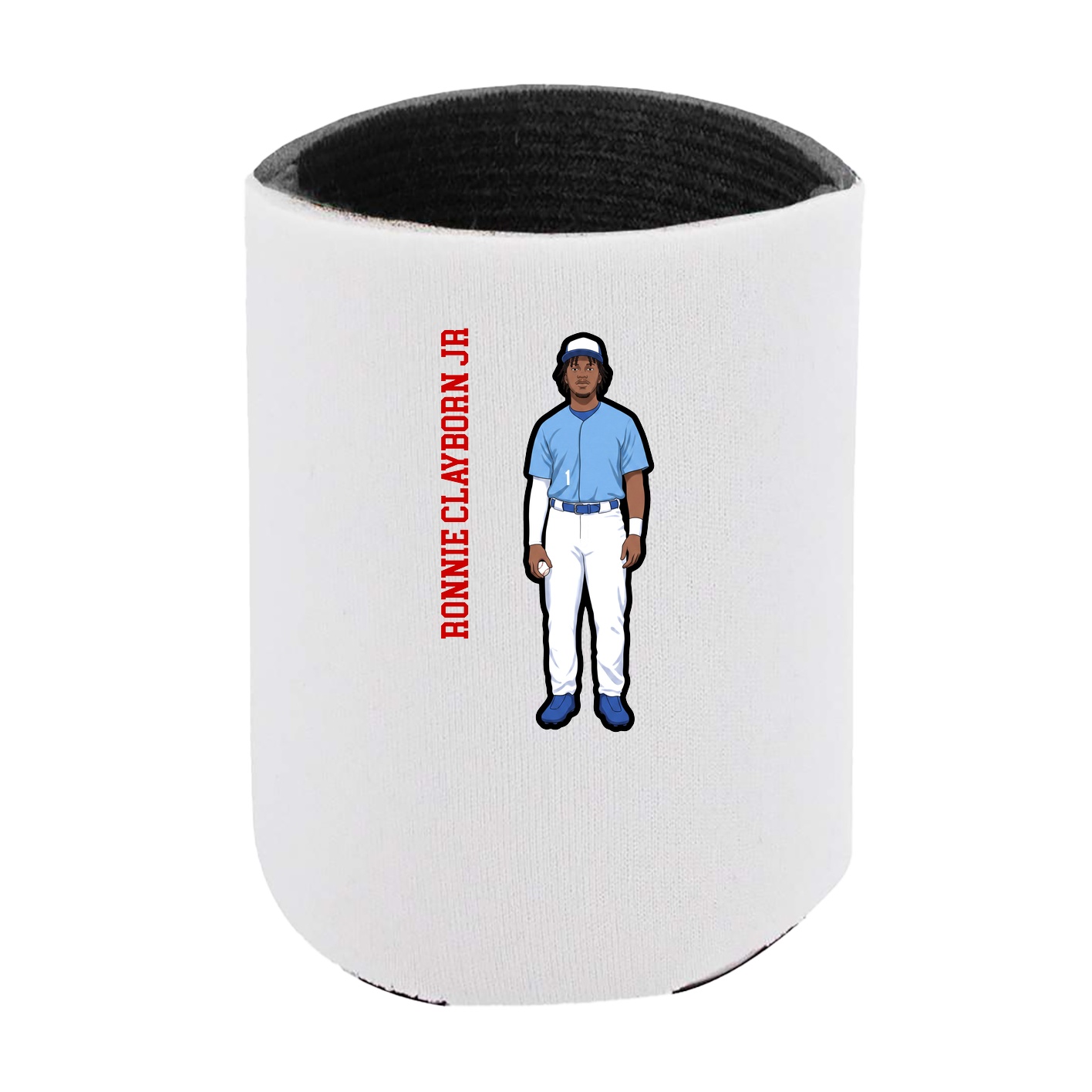 Can Holder — Name Vertical in White
