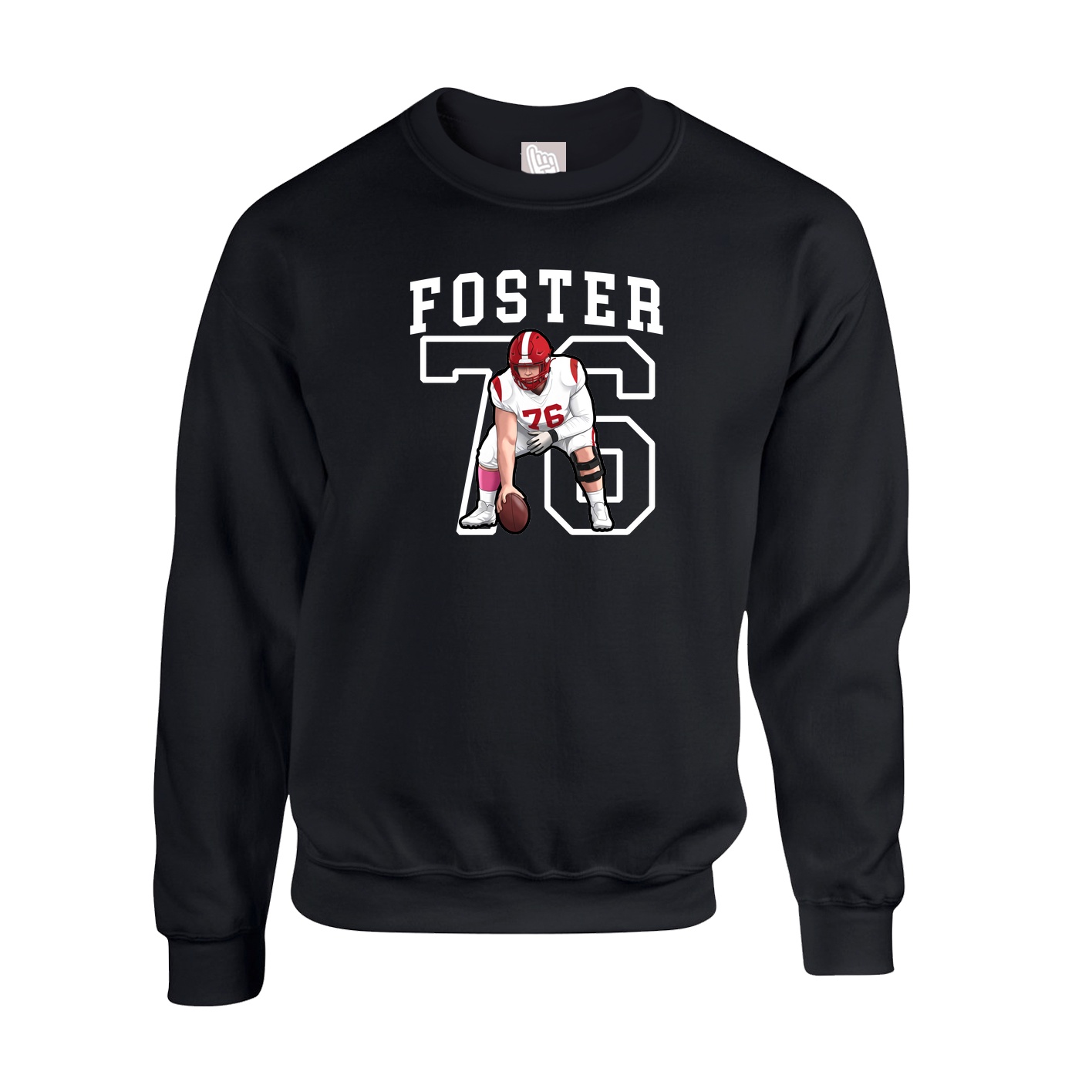 Fleece Crew — Shirsey in Black