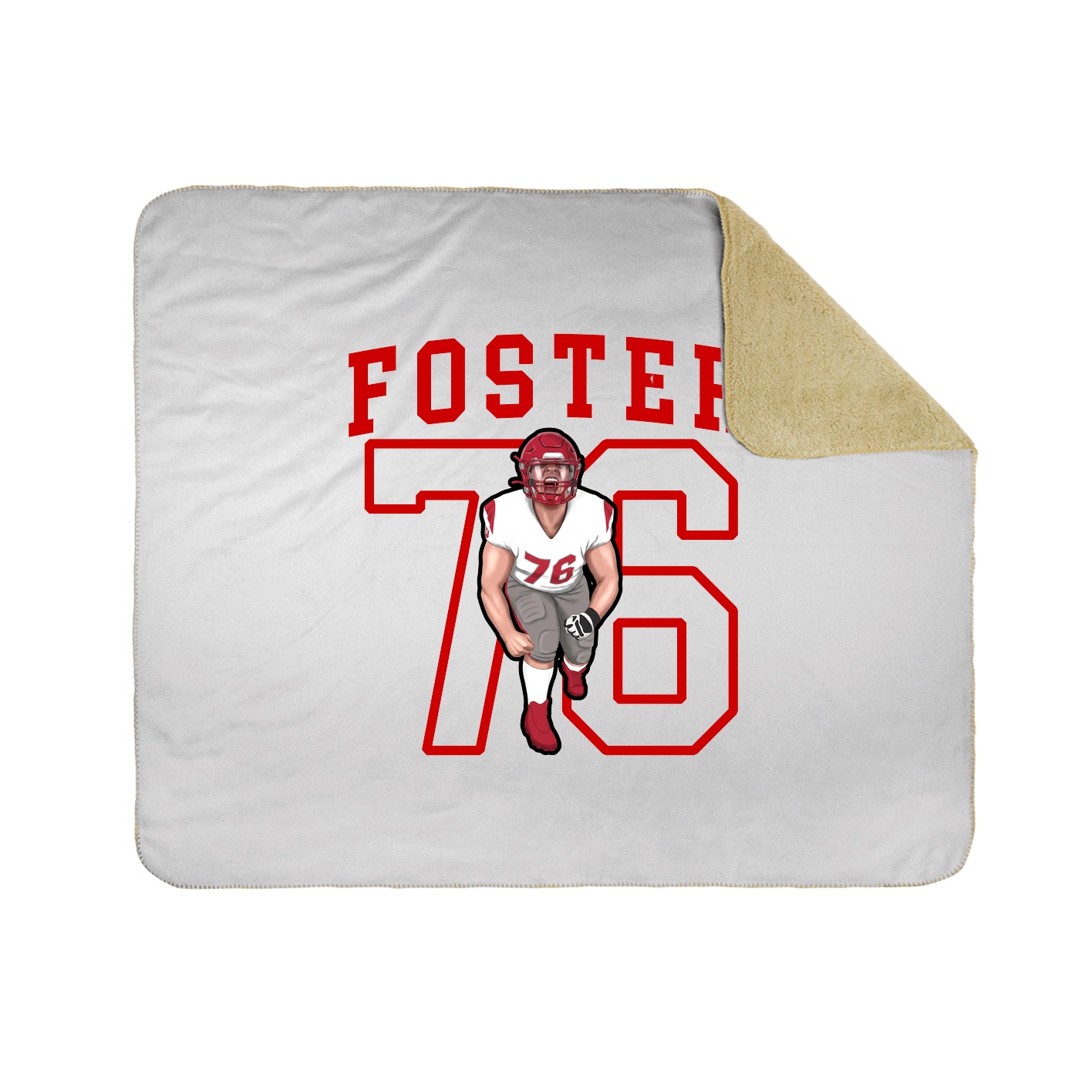 Throw Blanket — Shirsey in White