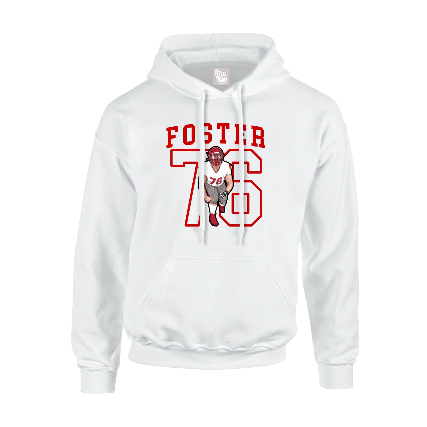 Hoodie — Shirsey in White