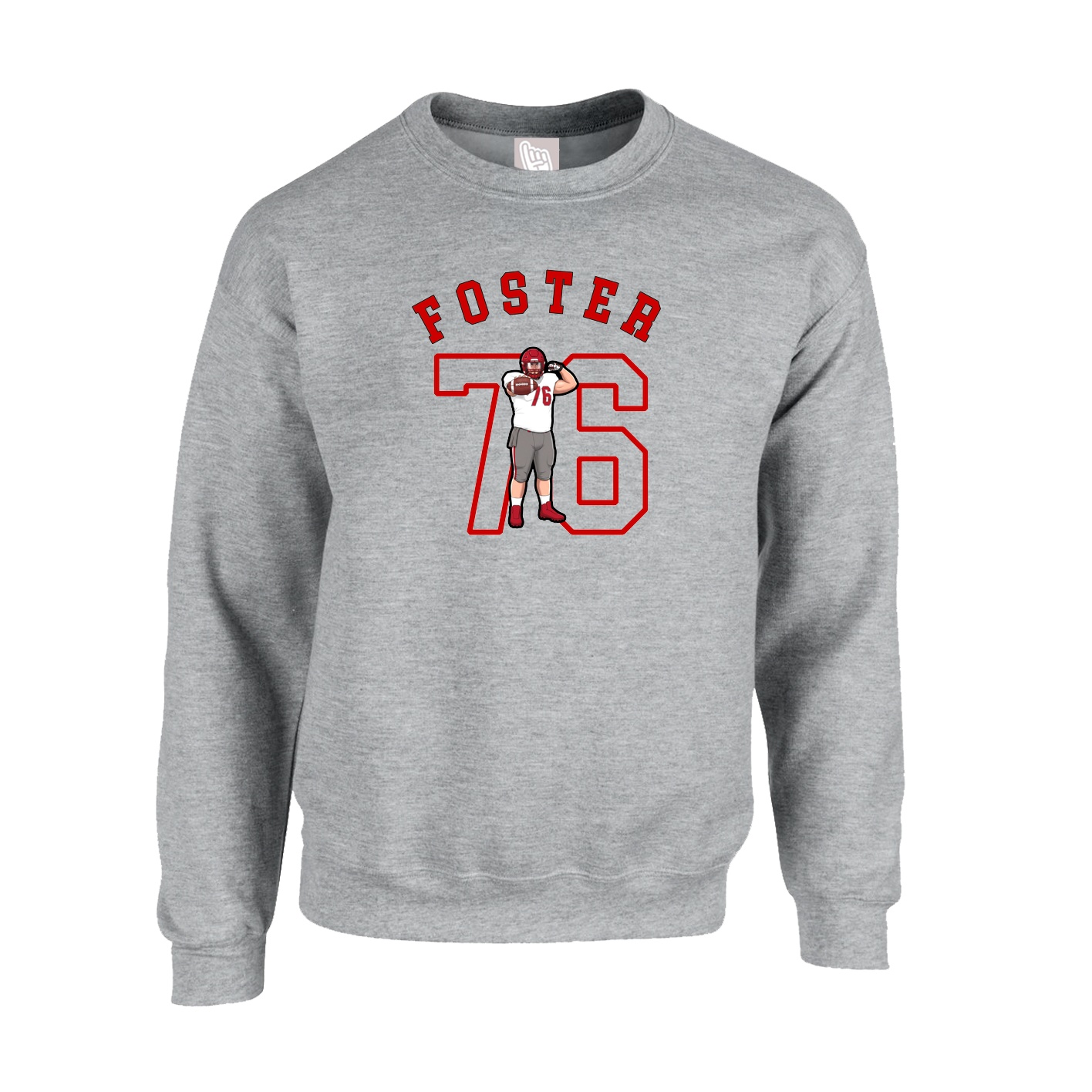 Fleece Crew — Shirsey Arch in Grey
